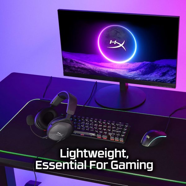 HyperX Cloud Stinger 2 Core – Essential PC Gaming Headset, Lightweight Over-Ear Headset with mic, Swivel-to-Mute Function, 40mm Drivers (683L9AA)