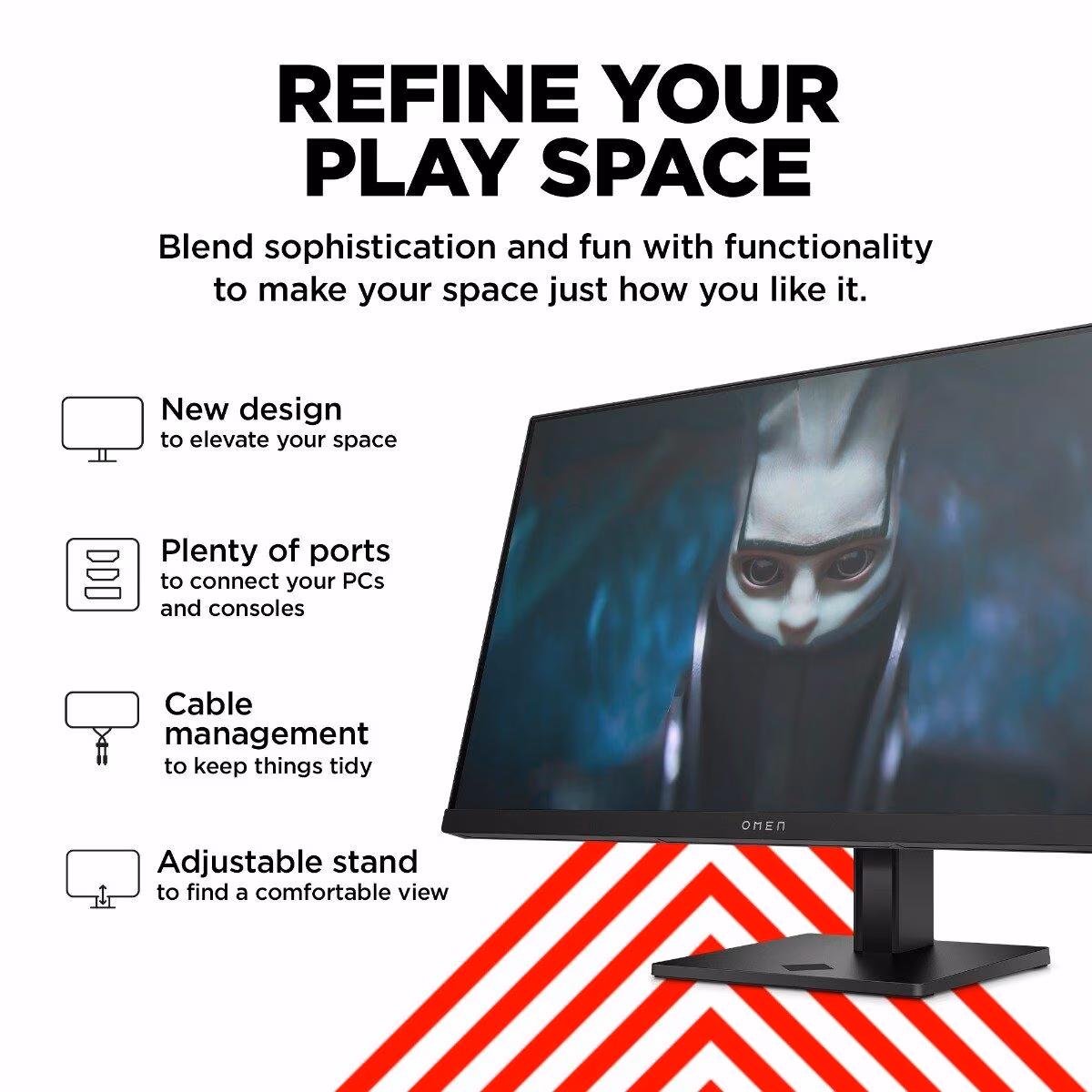 HP OMEN 60.5 cm (23.8) FHD 165Hz Gaming Monitor - OMEN 24