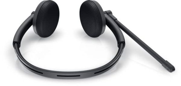 DELL Stereo Wired On-Ear Headset WH1022 with Noise Cancellation and Audio Controls