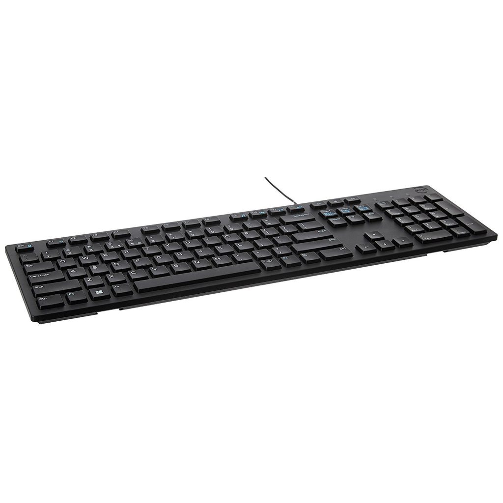 Dell KB216 Multimedia Keyboard with USB Interface, Chiclet Keys Style, Spill Resistance with 3 Indicator Lights