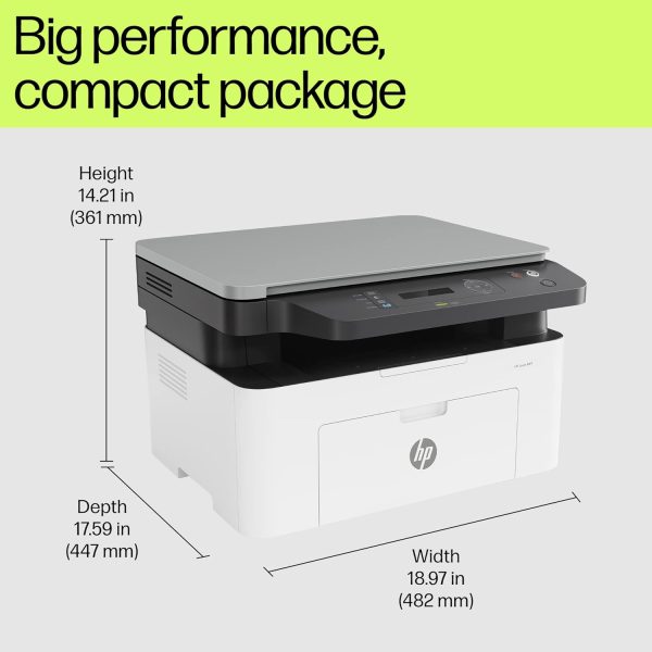 HP Laserjet 1188nw WiFi Printer, Print Copy Scan, Compact Design, Reliable and Fast Printing, Network Support