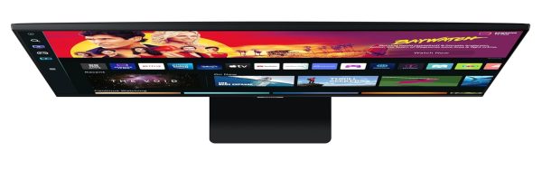 Samsung 32-inch(80cm) M7 4K UHD Smart Monitor, Type-C, Smart TV apps, TV Plus, Office 365, Apple Airplay, Dex, Bluetooth, IOT, Speakers, Remote (LS32BM700UWXXL, Black)
