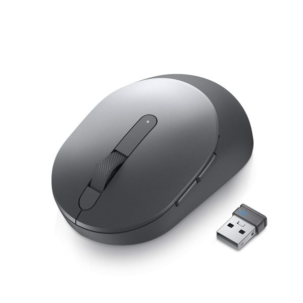 Dell MS5120W-Titan Grey Pro Wireless Dual Connectivity Mouse (Bluetooth 5.0/Wireless 2.4G) with Programmable Button