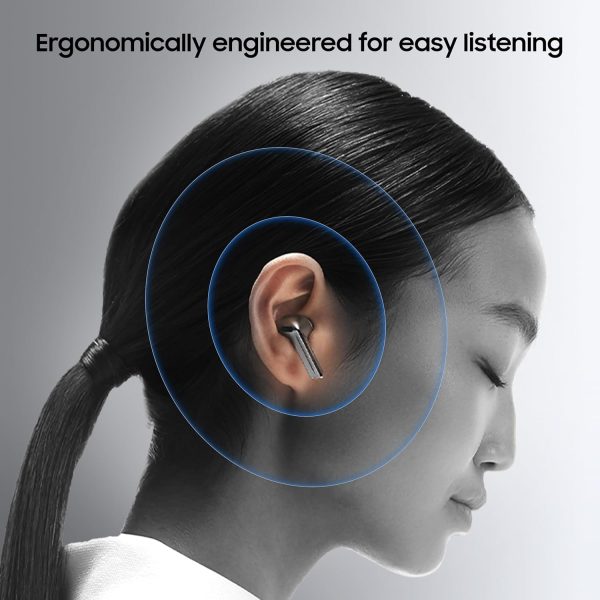 Samsung Galaxy Buds 3 (White) with Galaxy AI Powered Real-time Interpreter | 24-bit Hi-Fi Audio | Up to 36H Battery | IP57