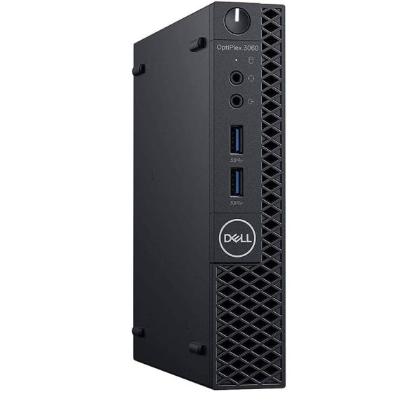 Dell OPTIPLEX 3060 Tiny Desktop (Intel Core i3 8th gen 2.5ghz, 8 GB RAM, 256GB SSD, Windows 11 Pro, MS Office 365/ Intel HD Graphics/, USB 3.0, Ethernet,VGA), Black