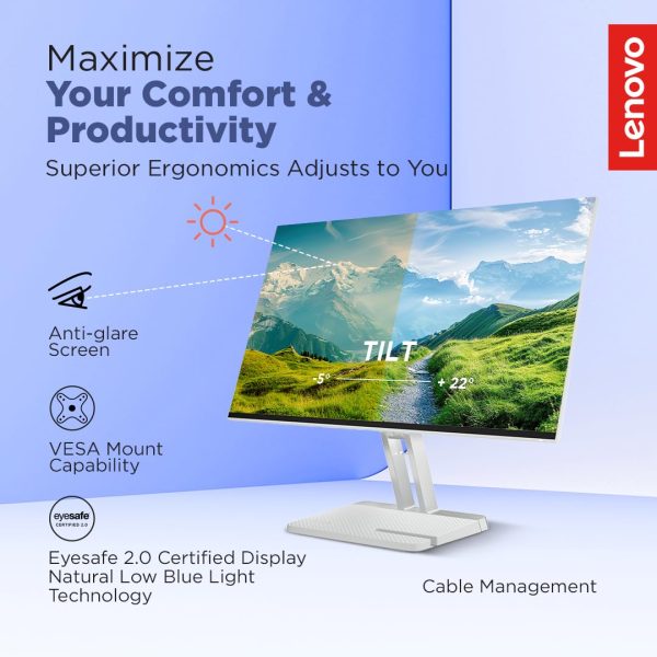 Lenovo L-Series l24i-4A 24 inch (60.45cm) FHD IPS Monitor