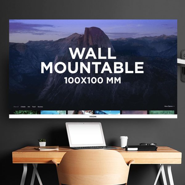iVOOMi 32" Flat LED Monitor (80cm) with in-Built Speaker, 16:9 Ratio, BIS Approved, Refresh Rate 100 Hz with 1920 x 1080 Pixels, FHD, True IPS Panel, Strong Stand, 3 Years Warranty