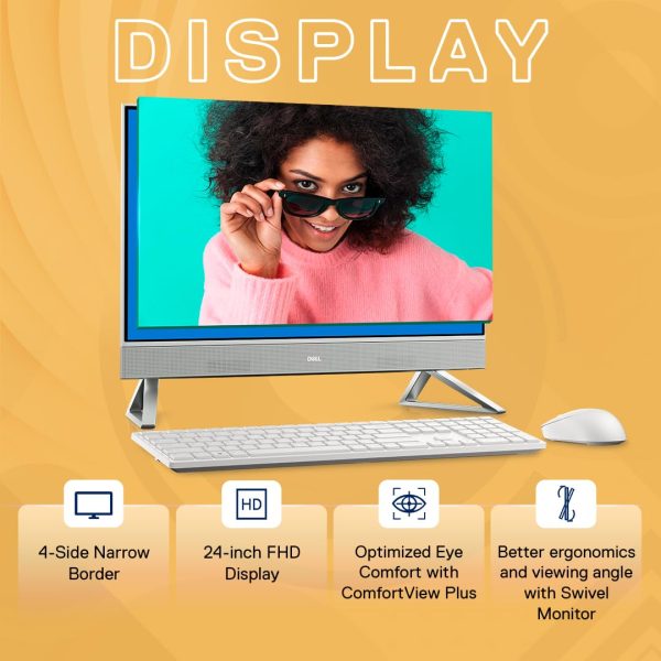 Dell 24" All-in-One PC (5420), 13th Gen Intel i7-1355U, 16GB DDR4, 1TB SSD, 23.8" FHD AG Narrow Border Touch,Win11 + Office H&S 2021