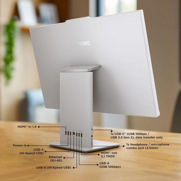 Lenovo IdeaCentre AIO 13th Gen Core i3-1315U 27" FHD IPS (8GB RAM/512GB SSD/Windows11/MS Office 2021/3Wx2 Harman Speakers/Alexa Built-in/Wireless Keyboard & Mouse, Grey), F0HM00G4IN All-in-One Desktop
