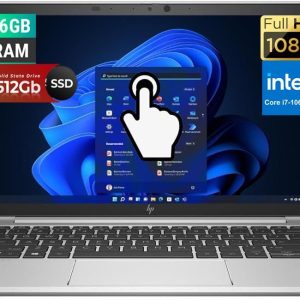 HP EliteBook 830 G7 Touchscreen Laptop, 13.3" FHD(1920x1080), Intel i7-10610U 1.8GHz, 16GB RAM, 512GB SSD, Backlit Keyboard, Windows 10 Pro (Renewed)