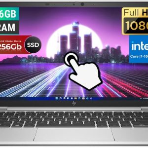 HP EliteBook 830 G7 Touchscreen Laptop, 13.3" FHD(1920x1080), Intel i7-10610U 1.8GHz, 16GB RAM, 256GB SSD, Backlit Keyboard, Windows 10 Pro (Renewed)
