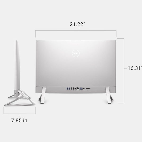 Dell 24 All-in-One Desktop ec24250-23.8-inch FHD Display, Intel Core 3 Processor 100U, Intel Graphics, 8GB DDR5 RAM, 512GB SSD, Windows 11 Home