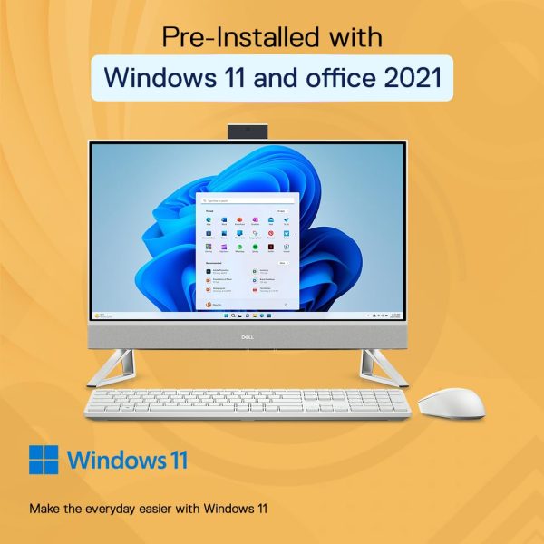 Dell 24" All-in-One PC (5420), 13th Gen Intel i7-1355U, 16GB DDR4, 1TB SSD, 23.8" FHD AG Narrow Border Touch,Win11 + Office H&S 2021