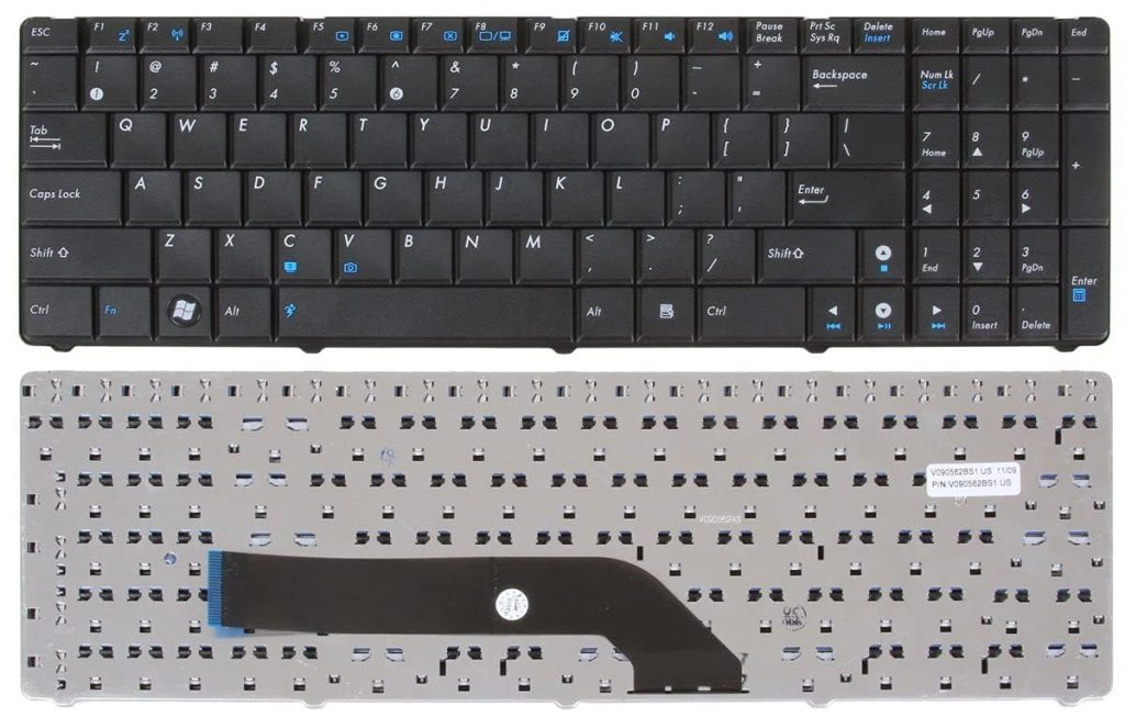 Keyboard for ASUS K50 K50I K50C K50AB K50AD K50AF K50IN K50IJ P50 P50IJ