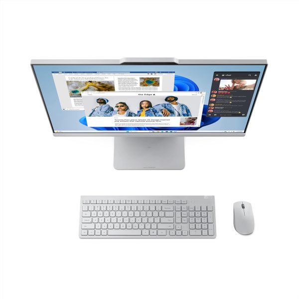 Lenovo IdeaCentre AIO 13th Gen Core i3-1315U 27" FHD IPS (8GB RAM/512GB SSD/Windows11/MS Office 2021/3Wx2 Harman Speakers/Alexa Built-in/Wireless Keyboard & Mouse, Grey), F0HM00G4IN All-in-One Desktop