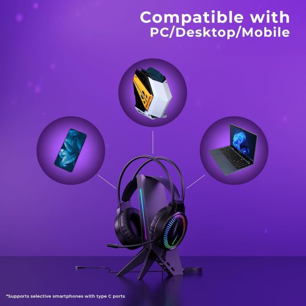 ZEBRONICS Blitz C Dolby Atmos Gaming Over Ear Wired Headphone