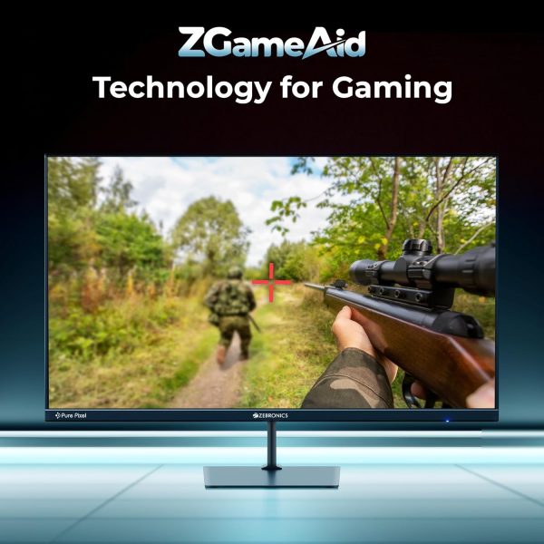 ZEBRONICS N27A 27 inch Gaming Monitor, FHD 1920x1080, IPS-Antiglare Display, 300Nits, 180Hz, 1ms MPRT, HDR10, 99% sRGB, Adaptive Sync, 1 x DP | 1 x HDMI | 1 x 3.5mm