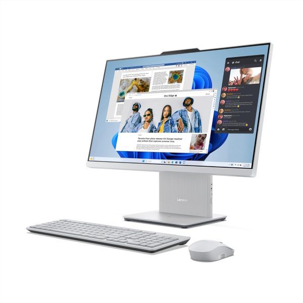 Lenovo IdeaCentre AIO 13th Gen Core i3-1315U 24" FHD IPS (8GB RAM/512GB SSD/Windows11/Office 21/3Wx2 Harman Speakers/Alexa Built-in/Wireless EOS Keyboard & Mouse, Grey), F0HN00FWIN All-in-One Desktop