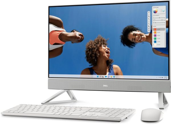 Dell AIO Inspiron 5430 Core 3-100U, 8 GB, 512GB SSD Intel Graphics, 23.8" FHD AG Infinity Narrow Border Non-Touch Win 11 + Office H&S 2021 Pearl White Cover