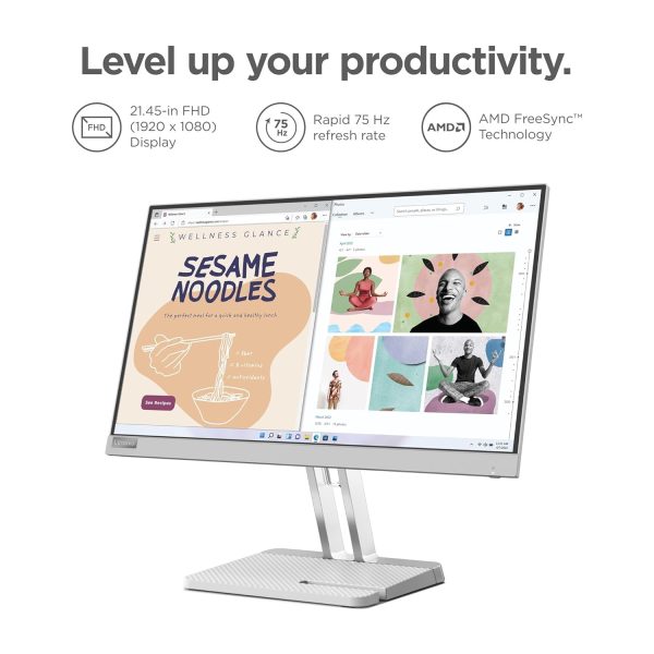 Lenovo L-Series L22e-40 54.48 cm (21.4inch) | FHD Ultraslim Monitor