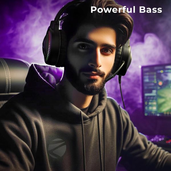 ZEBRONICS Blitz C Dolby Atmos Gaming Over Ear Wired Headphone