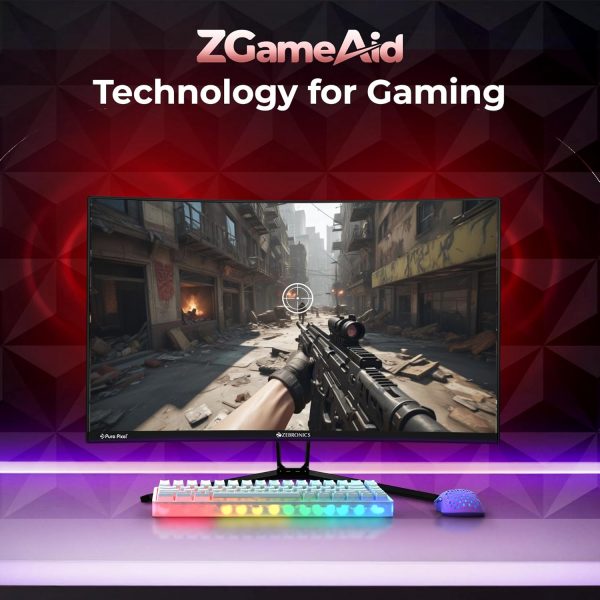 ZEBRONICS N27B 27"(68.5 cm) 1500R Curved Gaming Monitor, FHD 1920x1080, Antiglare Display, 300Nits, 180Hz, 1ms MPRT, HDR10, 99% sRGB, Adaptive Sync, 1 x DP | 1 x HDMI | 1 x 3.5mm