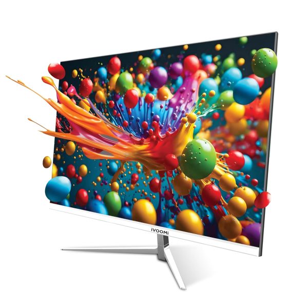 iVOOMi 27" Flat LED Monitor (68.58cm) with in-Built Speaker, 16:9 Ratio, Refresh Rate 100 Hz with 1920 x 1080 Pixels, FHD, Power Mode Indicator, Strong Metal Stand, BIS Approved, 3 Years Warranty