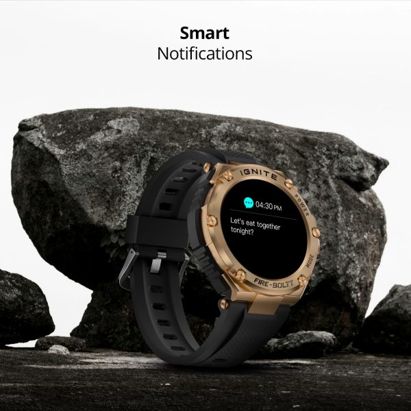 Fire-Boltt Assault Rugged Smartwatch – 1.5" HD Display, Bluetooth Calling, 600mAh Battery, Compass, Heart Rate & SpO2 Monitoring, 7-10 Days Battery Life, Heavy Metal Sports Design