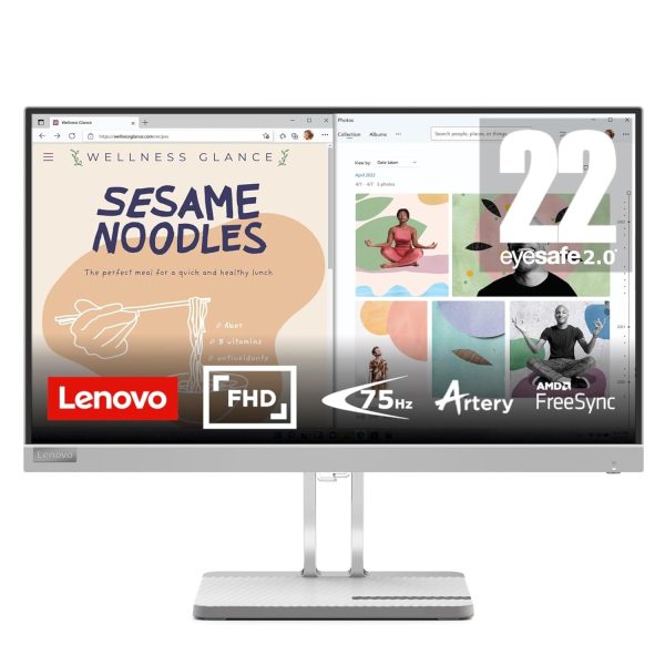 Lenovo L-Series L22e-40 54.48 cm (21.4inch) | FHD Ultraslim Monitor