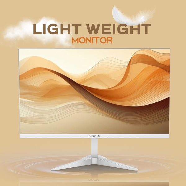 iVOOMi 22" (54.6 cm) Ultra Light Flat FHD Monitor for PC with 16.7M Colors and 100Hz Refresh Rate, 1920 x 1080 Pixels, Bezel-Less Design, Flicker Free, Includes HD-AVI Cable & Stand 3 Years Warranty