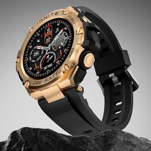 Fire-Boltt Assault Rugged Smartwatch – 1.5" HD Display, Bluetooth Calling, 600mAh Battery, Compass, Heart Rate & SpO2 Monitoring, 7-10 Days Battery Life, Heavy Metal Sports Design