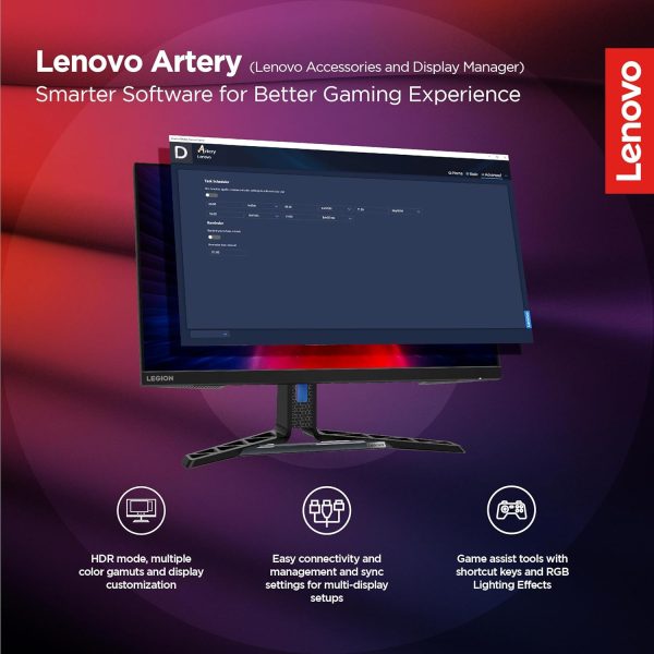 Lenovo Legion R27i-30 | 27 Inch (68.5cm) 165Hz LED Gaming Monitor