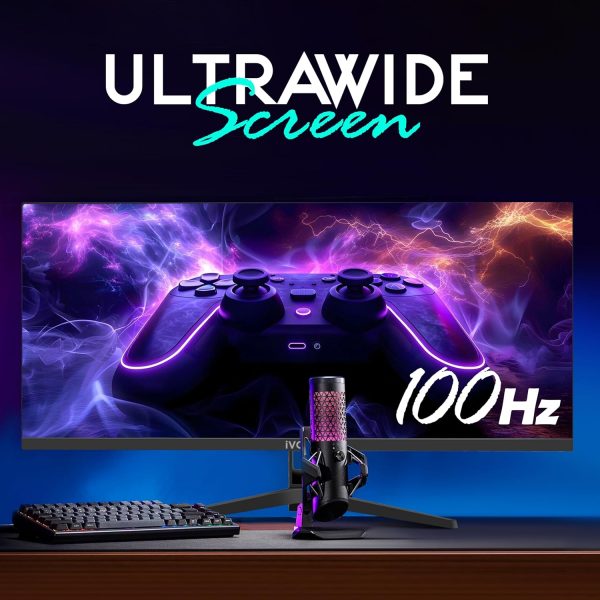 iVOOMi 29" Flat LED Monitor (73.66cm) with in-Built Speaker, 21:9 Ratio, BIS Approved, Refresh Rate 100 Hz with 2560 x 1440 Pixels, FHD, Power Mode Indicator, Strong Metal Stand, 3 Years Warranty