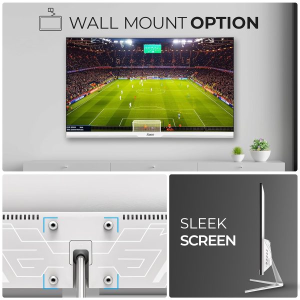 Foxin 21.5 Inch FHD Flat LED Monitor 1920x1080p Elite Series | IPS Panel, HDMI & VGA Port, 100Hz, 1ms, sRGB, Anti-Glare Flicker-Free, Frameless, Slim, Wall Mountable, 16.7 M Colors, 3 Yrs Warranty