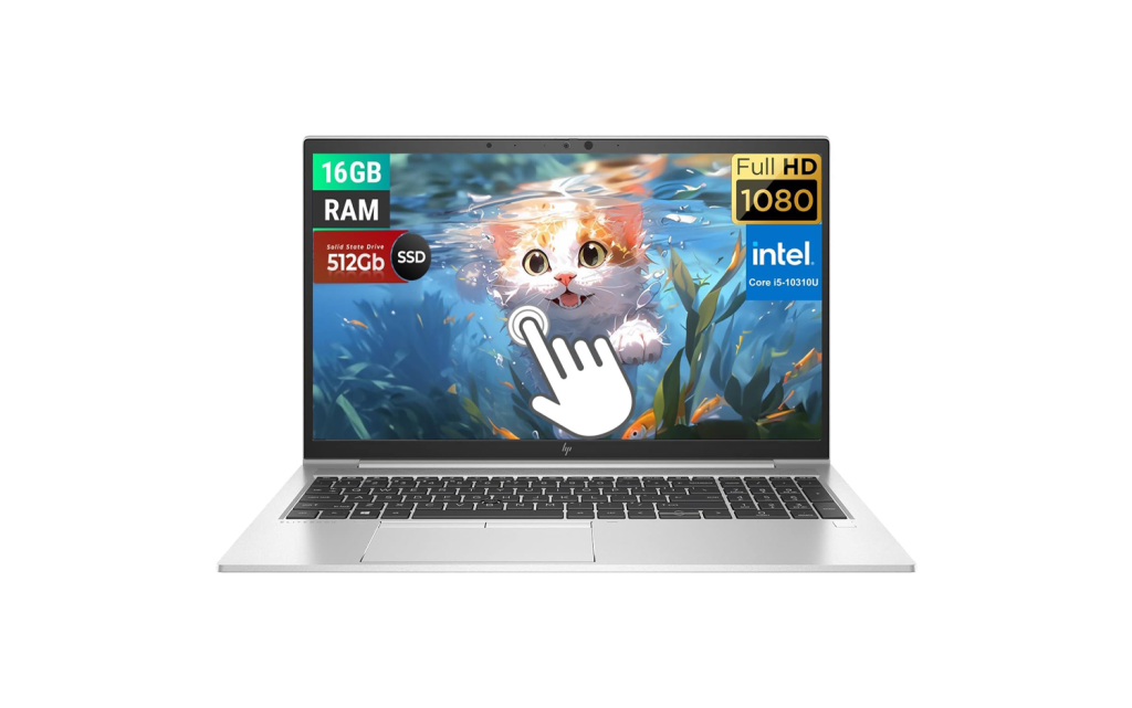 HP EliteBook 850 G8 15.6" Notebook, Intel i5, 16GB Memory, 256GB SSD, Windows 10 Pro (Touch Screen)
