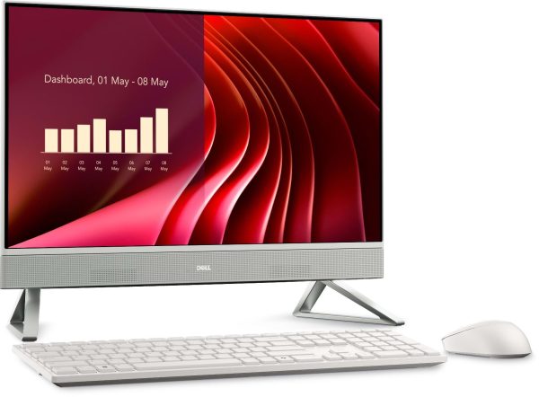 New Dell 24 All-in-One Processor Intel® Core™ 3 processor 100U (10MB cache, 6 cores, 8 threads, up to 4.7 GHz) Operating System Windows 11 Home, Single Language Video Card Intel® Graphics Memory 8GB, 1x8GB, DDR5, 5200MT/s Storage 512GB M.2 PCIe NVMe Solid State Drive Display 23.8-inch FHD (1920 x 1080) Anti-Glare Narrow Border AIT Infinity Non Touch Display Color White