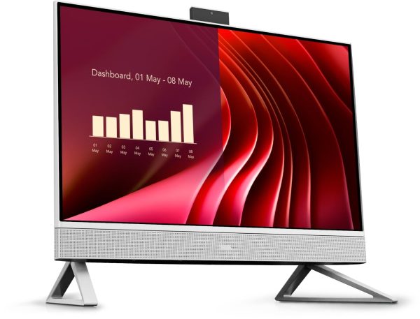 New Dell 24 All-in-One Processor Intel® Core™ 3 processor 100U (10MB cache, 6 cores, 8 threads, up to 4.7 GHz) Operating System Windows 11 Home, Single Language Video Card Intel® Graphics Memory 8GB, 1x8GB, DDR5, 5200MT/s Storage 512GB M.2 PCIe NVMe Solid State Drive Display 23.8-inch FHD (1920 x 1080) Anti-Glare Narrow Border AIT Infinity Non Touch Display Color White