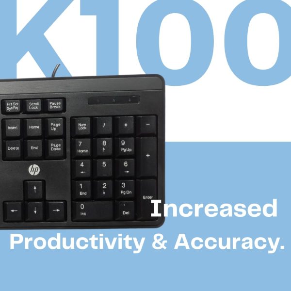 HP K100 Wired Keyboard (7J4G1AA)