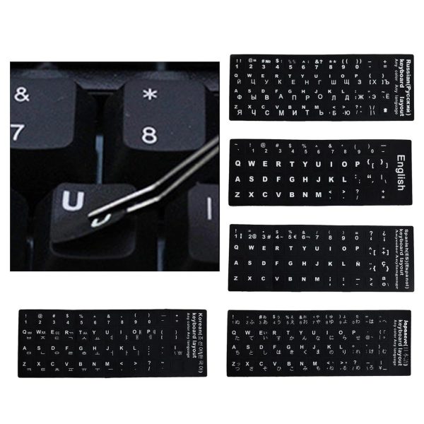 Laptop Keyboard Stickers Universal Computer Keyboard Stickers for Pc Desktop English