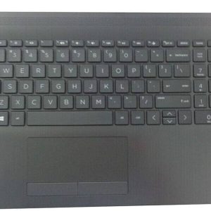 Laptop Palmrest Touchpad with Keyboard for for HP 15-DA 15-DB 15-DR 15-DA0053WM 15-DA0012DX 15-DA0073WM Part Number L20386-001 AP29M000A00 Black