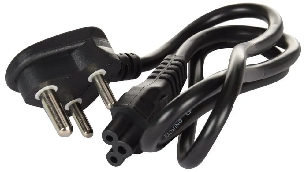 1 Port 240V 3 Pin Power Cord for Laptops - Black