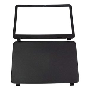 Laptop led Top Panel Back Cover for Pavilion 15bs 15-bs 15-bw 15q-bu 250 g6 Non Glossy mat Finish Black Panel L03442-001 with Bazzel with Hinges and with Hinge Cap Black