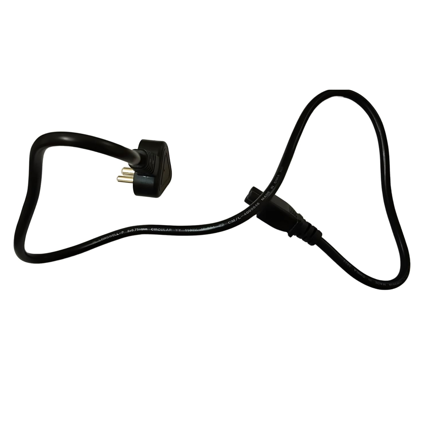 1 Port 240V 3 Pin Power Cord for Laptops - Black - Image 4
