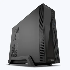 ZEBRONICS Trim mini tower Cabinet with USB 2.0 and USB 3.0 Ports Compatible with Computer (Black)