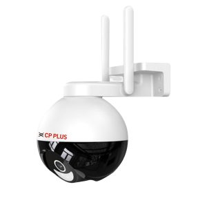 CP PLUS 4MP Outdoor Wi-Fi CCTV Camera | 360° Pan & Tilt | Full-Color Night Vision | Human Detection | Motion Tracking | Built-in Siren | CTC Cyber Secure Tech | Alexa & OK Google | CP-Z43Q