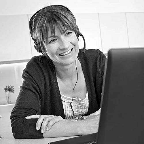 EPOS PC 8 USB A On-Ear Stereo Wired Headset with Microphone, Wired Headphones, Inline Volume Control, Mute Function, Noise-Canceling Microphone, for Laptop, PC, Mac - Online Calls, Teaching