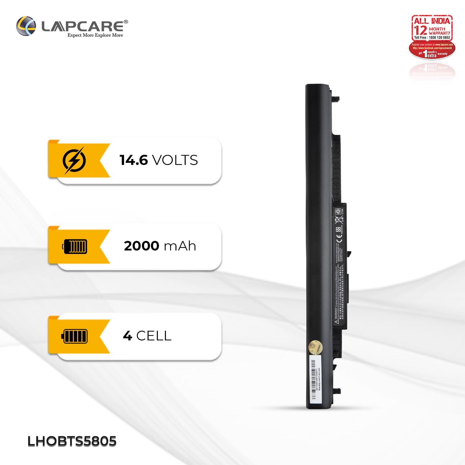 Laptop Battery for HP 807956-001 807957-001 HS03 807612-421 807611-221 240 G4 HSTNN-LB6U HSTNN-DB7I HSTNN-LB6V TPN-I119- (Black)