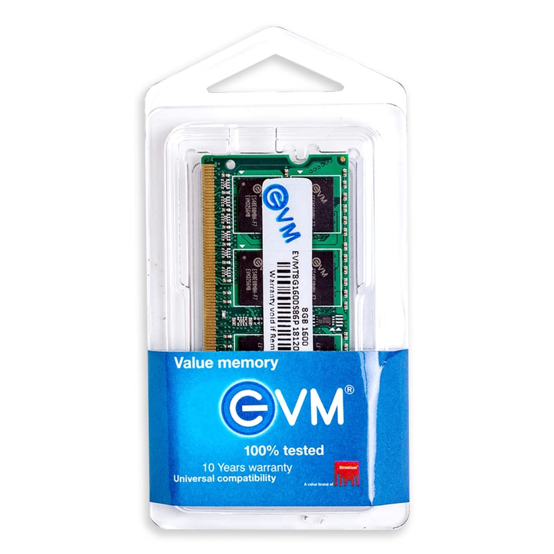 EVM 8GB DDR3 Laptop RAM 1600MHz So-DIMM Memory