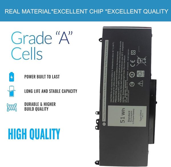 Laptop Battery Compatible for Dell Latitude 14 E5450 5450 15 E5550 5550 12 E5250 5250 3150 3160 3550 Series VMKXM 451-BBLN G5M10 08V5GX 5XFWC Laptop Battery