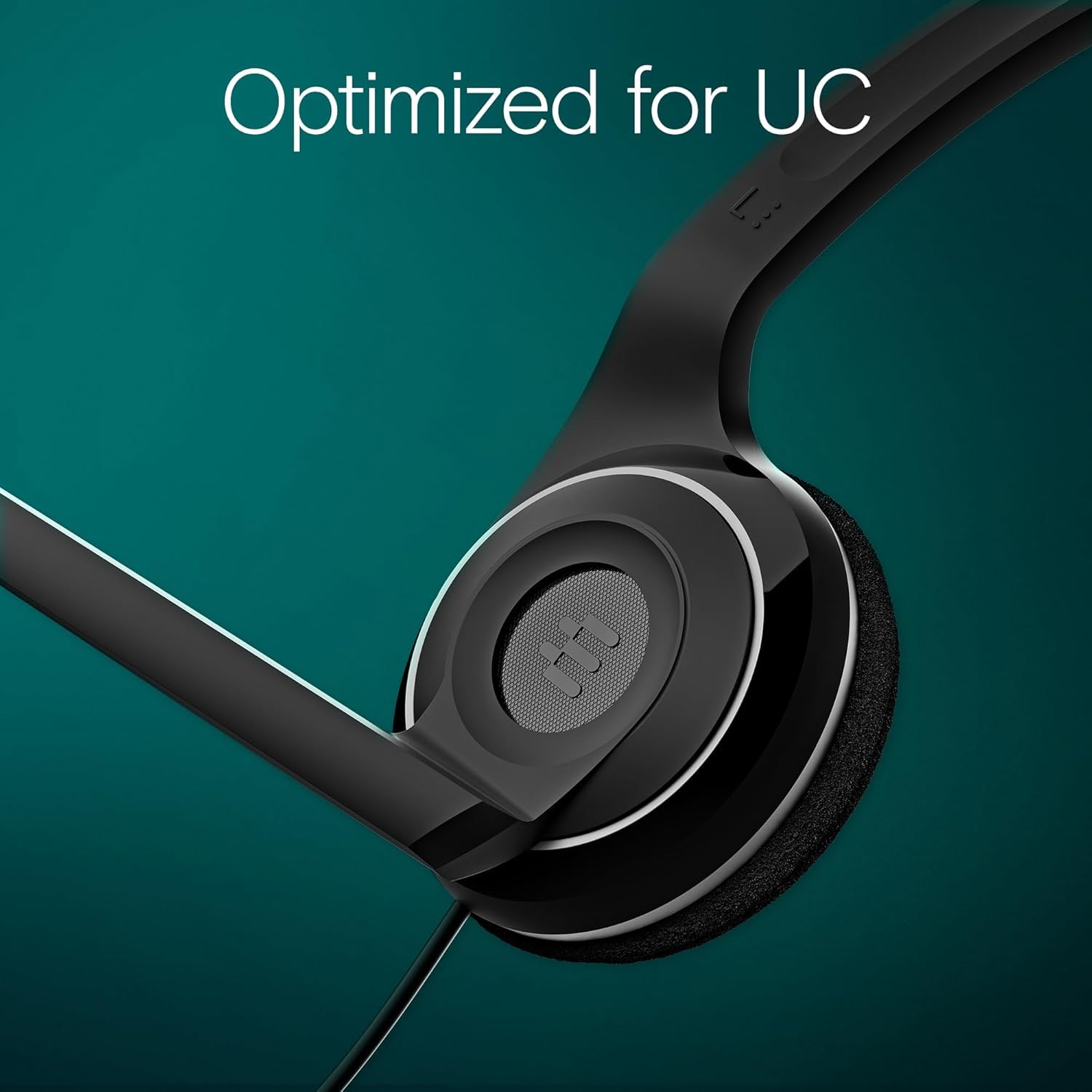 EPOS PC 8 USB A On-Ear Stereo Wired Headset with Microphone, Wired Headphones, Inline Volume Control, Mute Function, Noise-Canceling Microphone, for Laptop, PC, Mac - Online Calls, Teaching